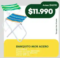 Super MAMI Banquito mor acero plegable oferta