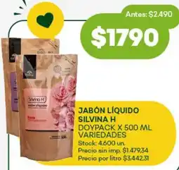 Super MAMI Jabón líquido silvina h doypack variedades oferta