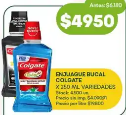Super MAMI Colgate enjuague bucal variedades oferta