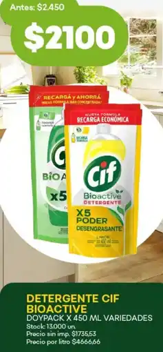 Super MAMI Cif detergente bioactive doypack variedades oferta