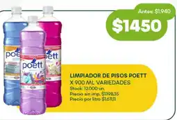 Super MAMI Poett limpiador de pisos variedades oferta