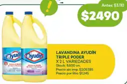 Super MAMI Ayudín lavandina triple poder variedades oferta