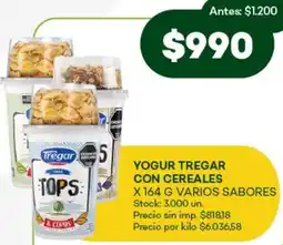 Super MAMI Tregar yogur con cereales varios sabores oferta