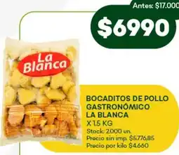 Super MAMI La blanca bocaditos de pollo gastronómico oferta