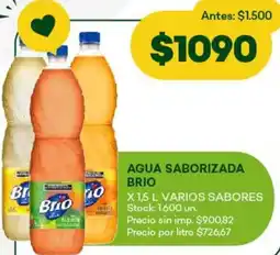 Super MAMI Brio agua saborizada oferta