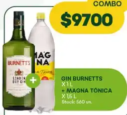 Super MAMI Burnetts gin + magna tónica oferta