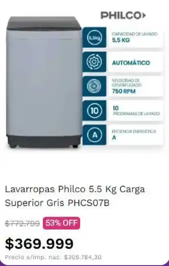 Philco lavarropas