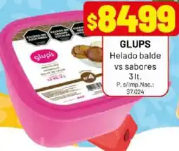 Almacor Glups helado balde vs sabores oferta