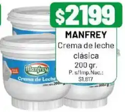 Almacor Manfrey crema de leche clásica oferta