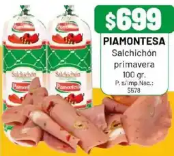Almacor Piamontesa salchichón primavera oferta