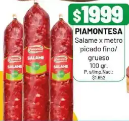 Almacor Piamontesa salame x metro picado fino/ grueso oferta