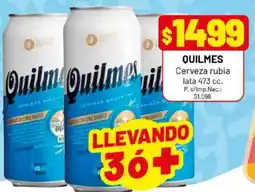 Almacor Quilmes cerveza rubia lata oferta