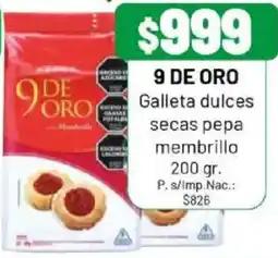 Almacor 9 de oro galleta dulces secas pepa membrillo oferta