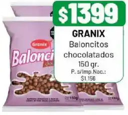 Almacor Granix baloncitos balonci chocolatados oferta