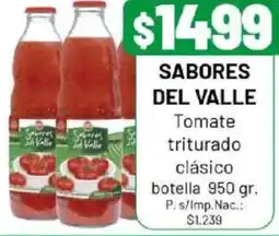 Almacor Sabores del valle tomate triturado clásico botella oferta