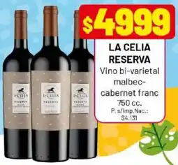 Almacor La celia reserva vino bi-varietal malbec- cabernet franc oferta