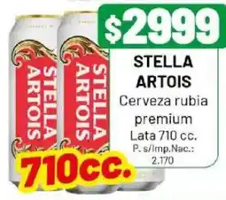 Almacor Stella artois cerveza rubia premium lata oferta