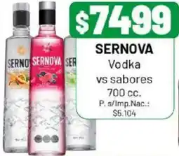Almacor Sernova vodka vs sabores oferta