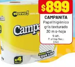 Almacor Campanita papel higiénico gris texturado oferta