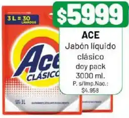 Almacor Ace jabón líquido clásico doy pack oferta