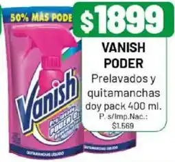 Almacor Vanish poder prelavados y quitamanchas doy pack oferta