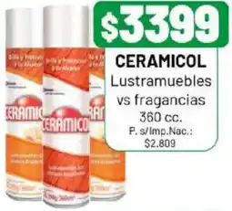 Almacor Ceramicol lustramuebles vs fragancias oferta