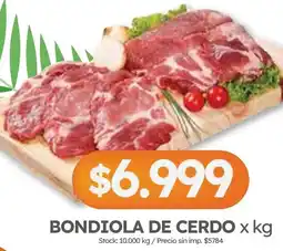 Cordiez Bondiola de cerdo oferta