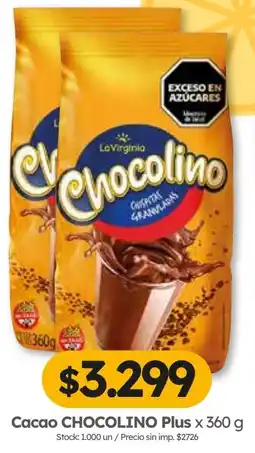 Cordiez Chocolino cacao plus oferta