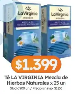 Cordiez La virginia té mezcla de hierbas naturales oferta