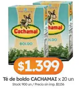 Cordiez Cachamai té de boldo oferta