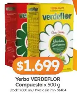 Cordiez Verdeflor yerba compuesta oferta