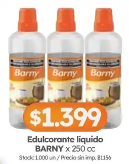 Cordiez Barny edulcorante líquido oferta