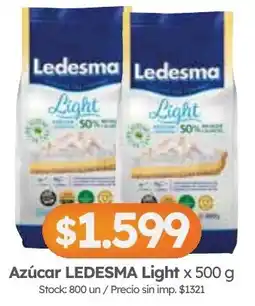 Cordiez Ledesma azúcar light oferta