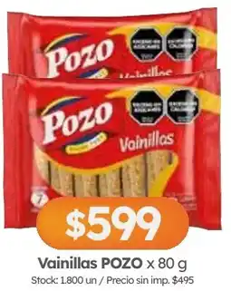 Cordiez Pozo vainillas oferta
