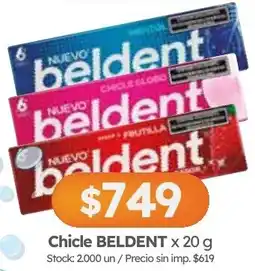 Cordiez Beldent chicle oferta