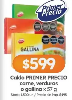Cordiez Primer Precio caldo carne, verduras o gallina oferta