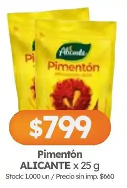 Cordiez Alicante pimenton oferta