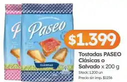 Cordiez Paseo tostadas oferta