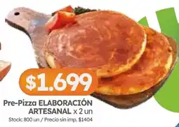 Cordiez Elaboración Artesanal pre-pizza oferta