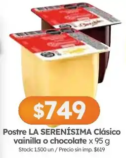Cordiez La Serenísima postre oferta