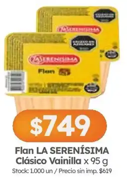 Cordiez La Serenísima flan oferta