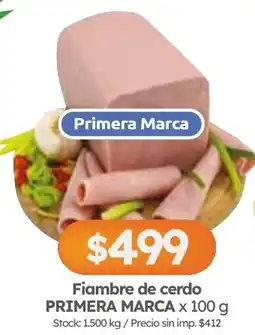 Cordiez Primera Marca fiambre de cerdo oferta