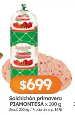 Cordiez Piamontesa salchichón primavera oferta