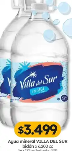 Cordiez Villa del sur agua mineral bidón oferta