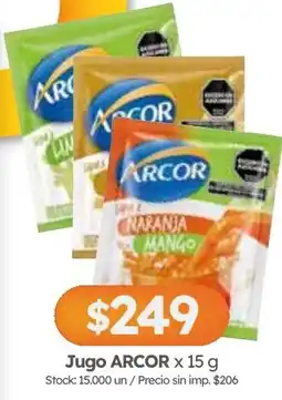 Cordiez Arcor jugo oferta