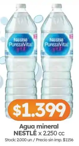 Cordiez Nestlé agua mineral oferta