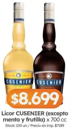 Cordiez Cusenier licor oferta