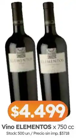 Cordiez Elementos vino oferta