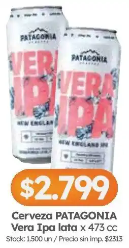 Cordiez Patagonia cerveza vera ipa lata oferta