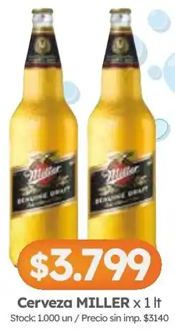 Cordiez Miller cerveza oferta